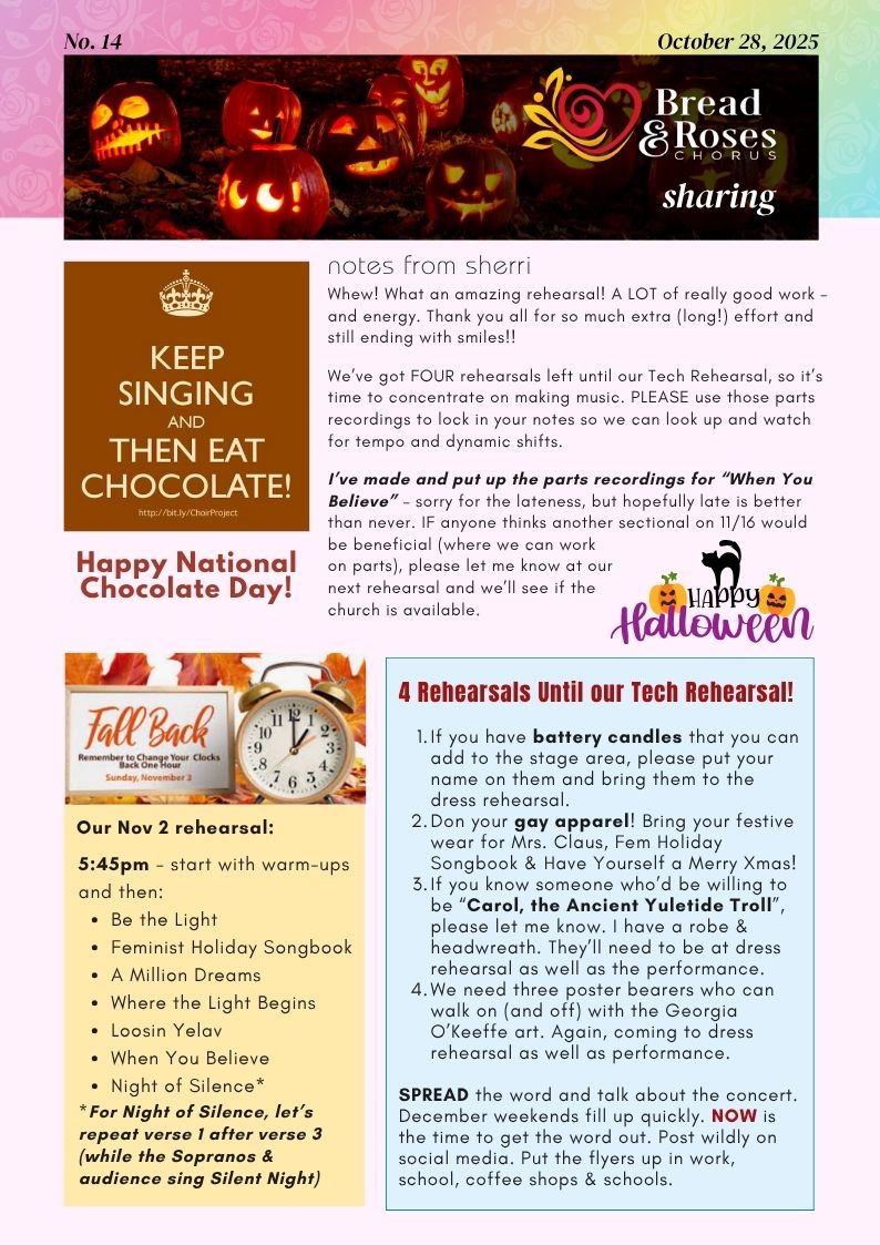 Bread & Roses Newsletter Issue 14